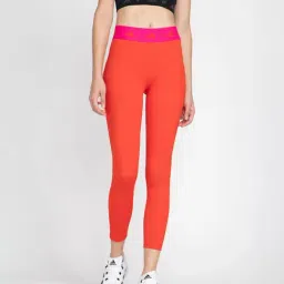 adidas Red Printed Regular Fit TF BASE 7/8 Tights-2
