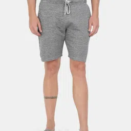Masculino Latino Grey Regular Fit Plus Size Shorts-picture-12