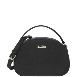KLEIO Black Solid Small Handbag-21