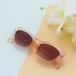 Ted Smith TS-IPEARLS_BRN Brown Gradient Cat Eye Sunglasses-20