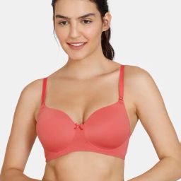 Zivame Mineral Red Half Coverage T-Shirt Bra-image-43