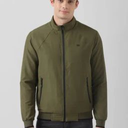 Peter England Casuals Green Regular Fit Jacket-image-32