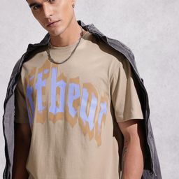 WROGN Oversized Fit Typography Printed Pure Cotton T-shirt-picture-9