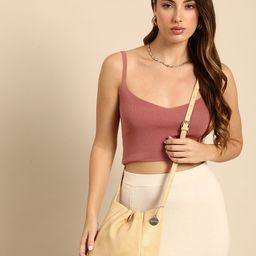 DressBerry Textured Sling Bag with Pouch-56