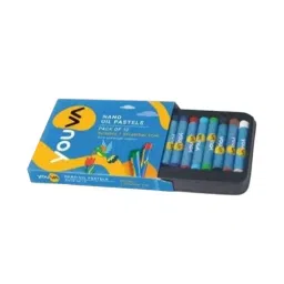 Youva Nano Oil Pastels Colours (Pack of 12) with Scratcher,35286-image-22