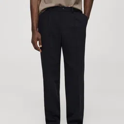 MANGO MAN Pleated Trousers-image-89