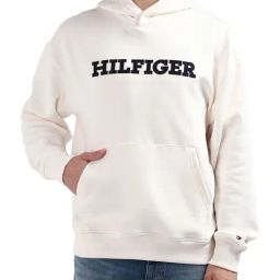 Tommy Hilfiger Off White Regular Fit Printed Hooded Sweatshirt-40