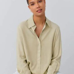 SELVIA Beige Regular Fit Shirt-image-17