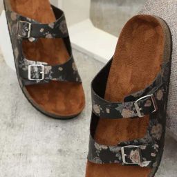 Mozafia Women's Black Casual Sandals-image-81