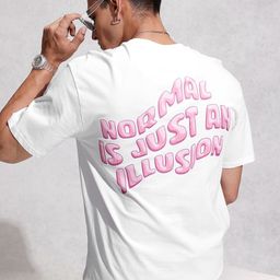 WROGN Pure Cotton Typography Printed Oversized T-shirt-picture-43