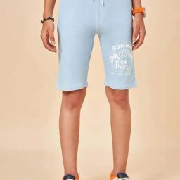 Coolsters by Pantaloons Kids Clear Sky Cotton Graphic Shorts-picture-14