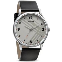 Sonata 77105SL01 Smart Plaid Analog Watch for Men-image-1