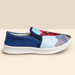 Kidsville Spiderman Printed Blue & Red Casual Slip-Ons-image-88