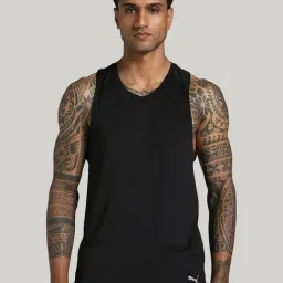 Puma Black Regular Fit Tank Tee-image-79