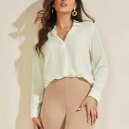 SELVIA Off White Regular Fit Shirt-image-81