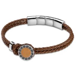 Guy Laroche Marc Leather Men Brown Bracelet-31