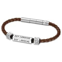 Guy Laroche Jean Leather Men Brown Bracelet-picture-19