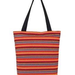Sabhyata Multicolor Printed Large Tote Bag-4