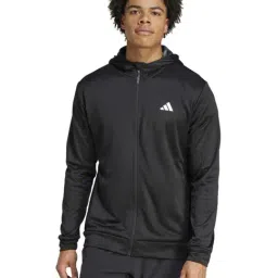 Adidas Black Regular Fit Sports Hoodie-picture-36