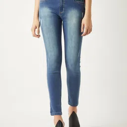 Miss Chase Women Blue Skinny Fit High-Rise Clean Look Jeans-image-76
