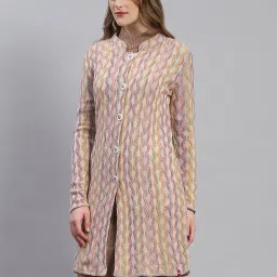 Monte Carlo Multicolor Wool Printed Coat image 3