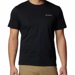Columbia Black Slim Fit Printed T-Shirt-image-73