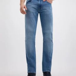 Pepe Jeans Light Blue Cotton Straight Fit Jeans-picture-7