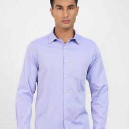 Peregrine By Pantaloons Purple Cotton Regular Fit Shirt-image-57