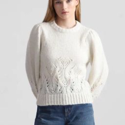 Only Cream Self Design Pullover-32