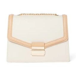 Forever New Caramel & Ivory Medium Delta Cross Body Bag-image-29