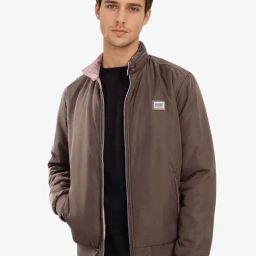 Rare Rabbit Olive Regular Fit Solid Jacket-image-6