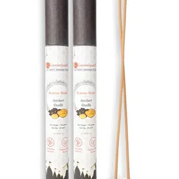 GaneshaSpeaks 80-Pcs Brown Amberoud Fragrance Incense Sticks-image-49