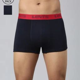 Levi'S Black Cotton Skinny Fit Trunks - Pack Of 2-picture-43