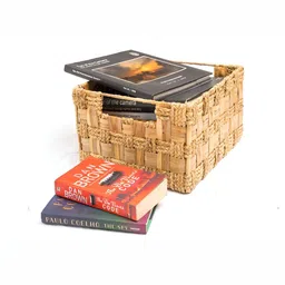 ASAMA Beige Regular Multi-Utility Small Bamboo Basket-56