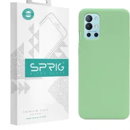 Sprig Liquid Silicone Back Cover for Oneplus 9R 5G (Green)-image-65
