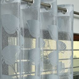 Galaxy Home Decor Grey Set of 2 Sheer Long Door Curtain-image-84