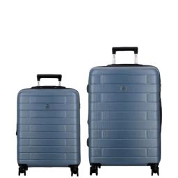 Jump Esco Blue 8 Wheels Medium Hard Cabin Trolley Bag Set of 2-image-9