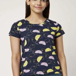 Dreamz by Pantaloons Navy Cotton Printed T-Shirt-picture-25