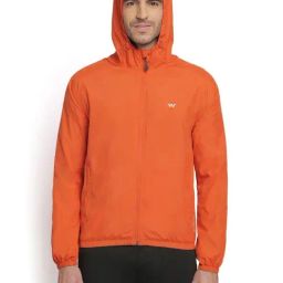 Wildcraft Deep Orange Regular Fit Hooded Jacket-image-24