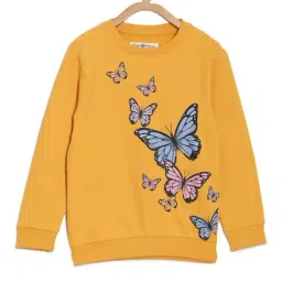 The Mom Store Girls Yellow Printed Sweatshirt - Pack Of 3-picture-21