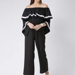 KASSUALLY Black Maxi Jumpsuit-image-3