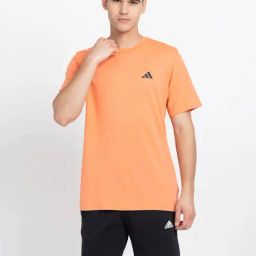 Adidas Orange Regular Fit Sports T-Shirt-image-56