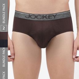 Jockey Pack of 2 Super Combed Cotton Solid Brief with Ultrasoft Waistband-picture-44