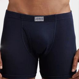 Jockey 8008 Dark Navy Super Combed Cotton Rib Boxer Briefs with Ultrasoft Concealed Waistband-image-8