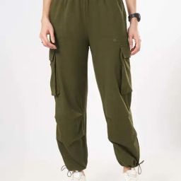 Ajile by Pantaloons Green Cotton Plain Joggers-image-39