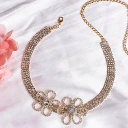 Sohi silver plated designer party necklace for women-image-67