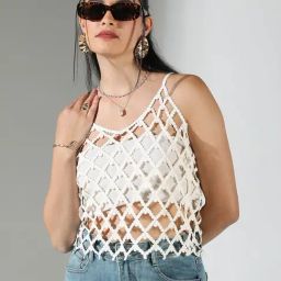 Showoff Off White Regular Fit Top-image-72