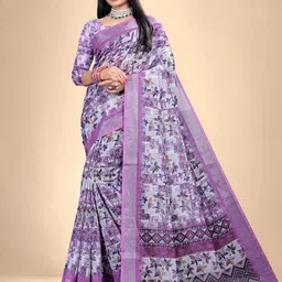 Abhilasha Floral Printed Zari Cotton Maheshwari Saree-picture-35