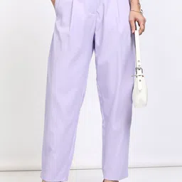 CHIC BY TOKYO TALKIES Women Regular Fit Pleated Trousers-image-15