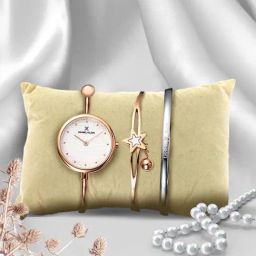 Daniel Klein Silver Dial Analog Gift Set Watch with Bracelet For Womens (Pack of 3) - DK11932-2-picture-2
